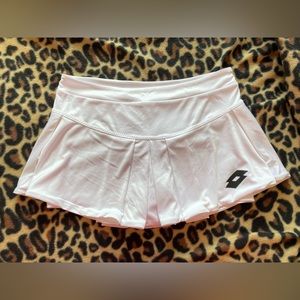 **SOLD** Lotto Sport Italia White Tennis Skirt - White Sports Skirt - Size Small